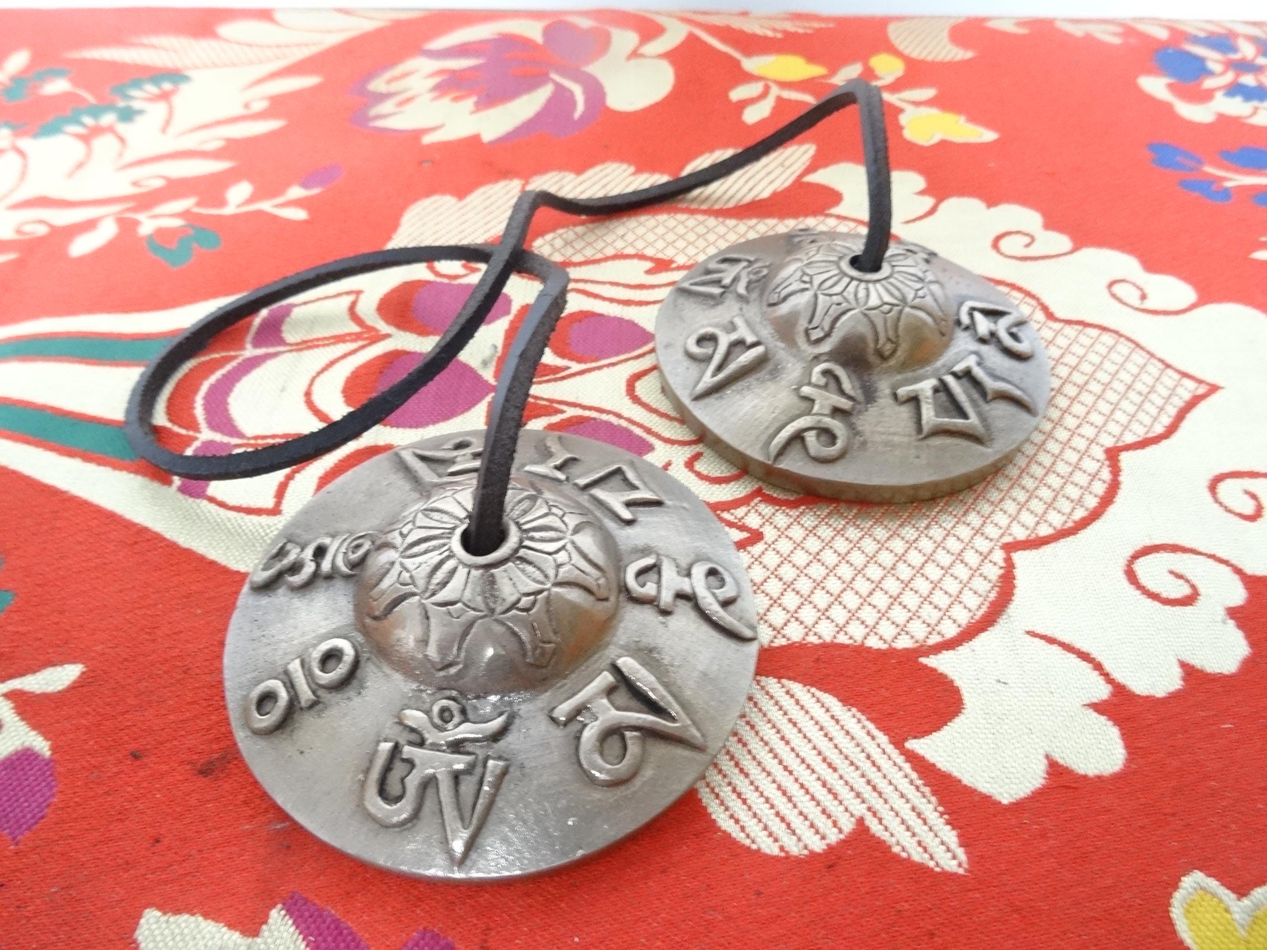 Om Mani Mantra Tingsha Cymbals Om Mani Mantra Tingsha Cymbals