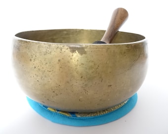 Antique, Tibetan Singing Bowl, Remuna, Himalayan Meditation, Sound Therapy, Healing, Note G#3
