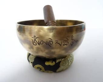 Full Moon Tibetan Singing Bowl: Sound Therapy, Note G#4 Throat