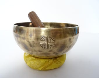 Full Moon Tibetan Singing Bowl: Sound Therapy, Note E4 Solar Plexus