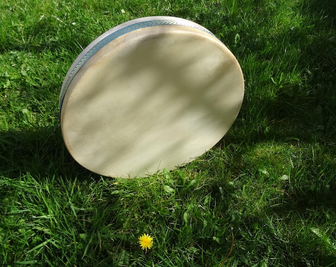 16" Goat Hide Ocean Drum for Shamanic Ritual Sound Therapy