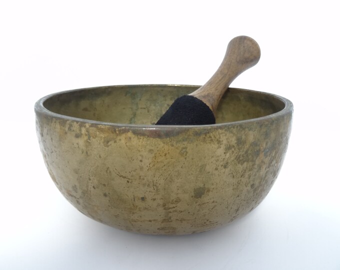 Large Antique Thadobati Tibetan Singing Bowl Hand Hammered Himalayan Museum Quality Note A#3