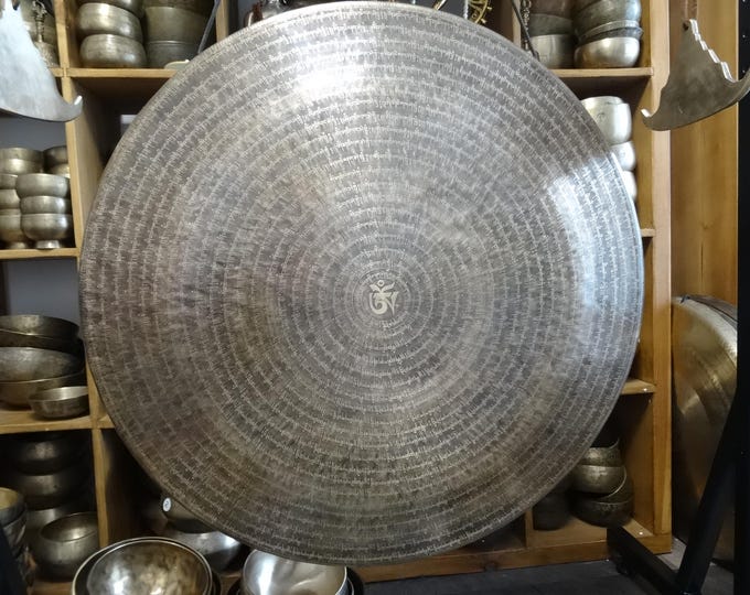 80cm Etched TamTam Gong: Nepalese Meditation Sound Therapy, C2