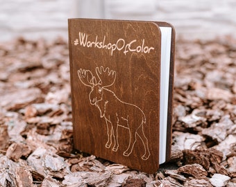 Personalized Wooden Journal / Wooden Notebooks / Custom Wooden Notebooks  / Engraved personalized notebook / Writing journal / Sketchbook