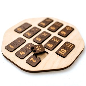 Rompecabezas de madera / Regalos para bebés / Juguetes para la educación en el hogar / Dominó / Juguete educativo / Juego educativo