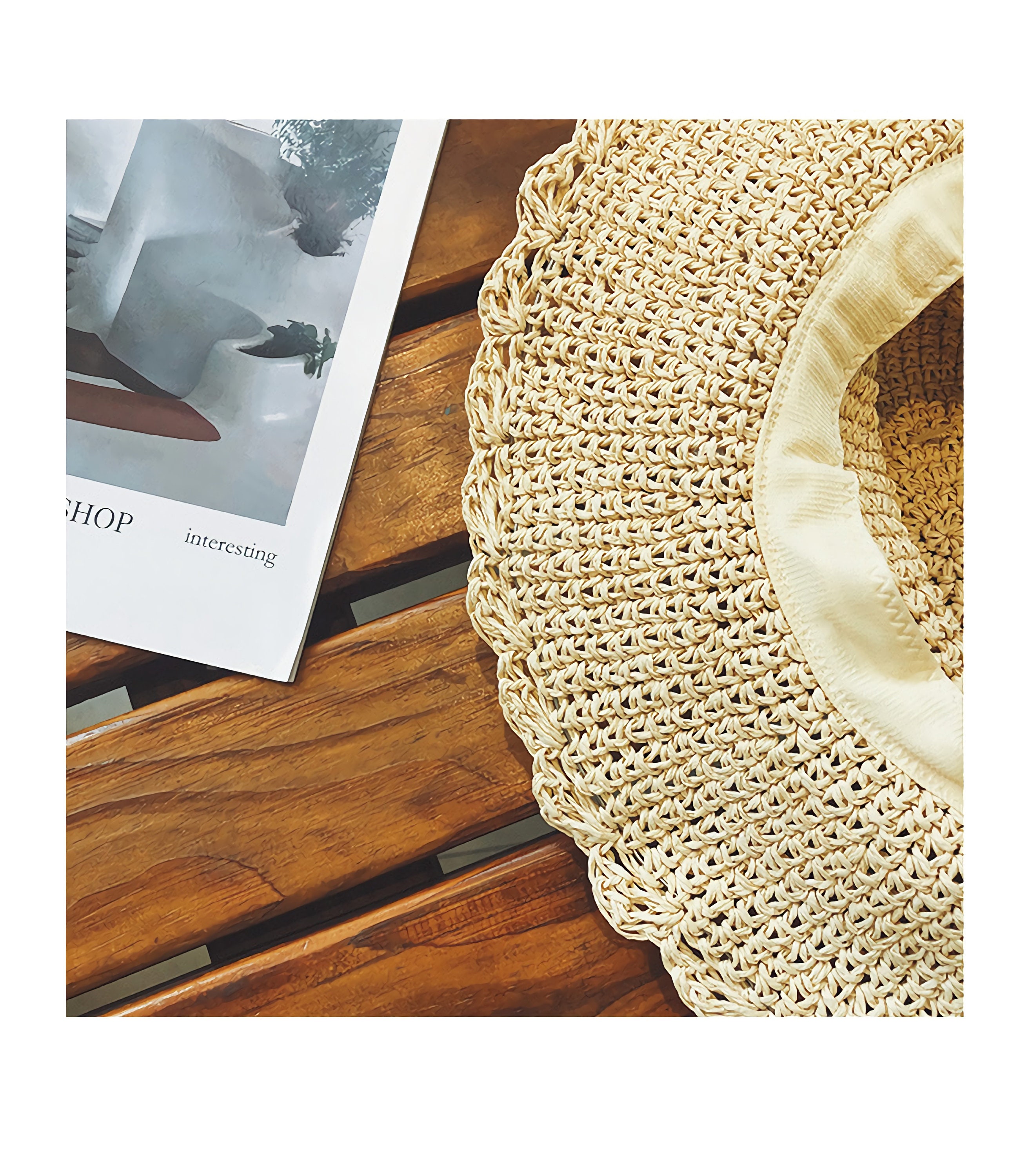 Beach Hat Straw Hat Decoration Photo Hat Ladies Hat Etsy