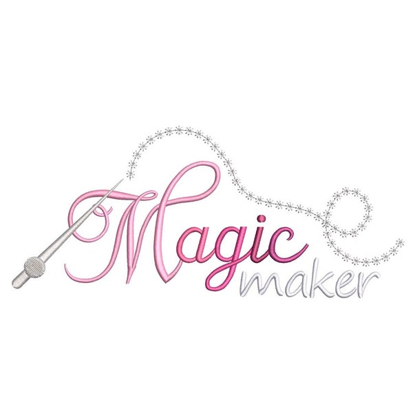 Magic Maker Mickey Mom Machine embroidery design.