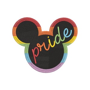 Mickey Rainbow inspired Machine Embroidery Design.