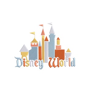 Most Magical Place on Earth Park Inspired Machine Embroidery Design.