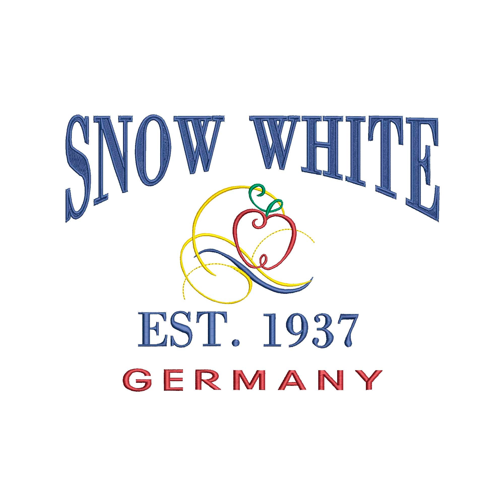 プリンセス白雪姫ロゴ機械刺繍。1937年創業。 - Etsy 日本