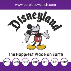 Happiest Place on Earth. Magical Park Machine Embroidery Design