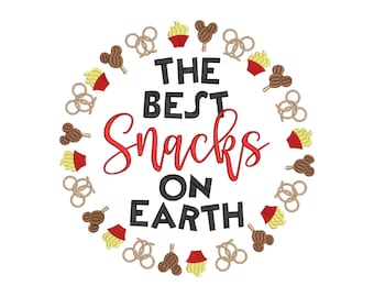 Magic Kingdom Snacks Embroidery Design (Digital Download)