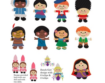 BUNDLE - It's A Small World Dolls
