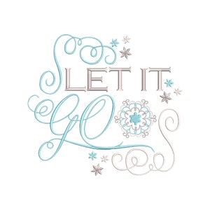 Frozen Machine Embroidery Files. 8 Sizes Let it Go!