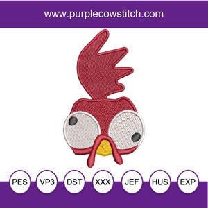 Princess Moana&#39;s friend Hei Hei Inspired Machine Embroidery Design