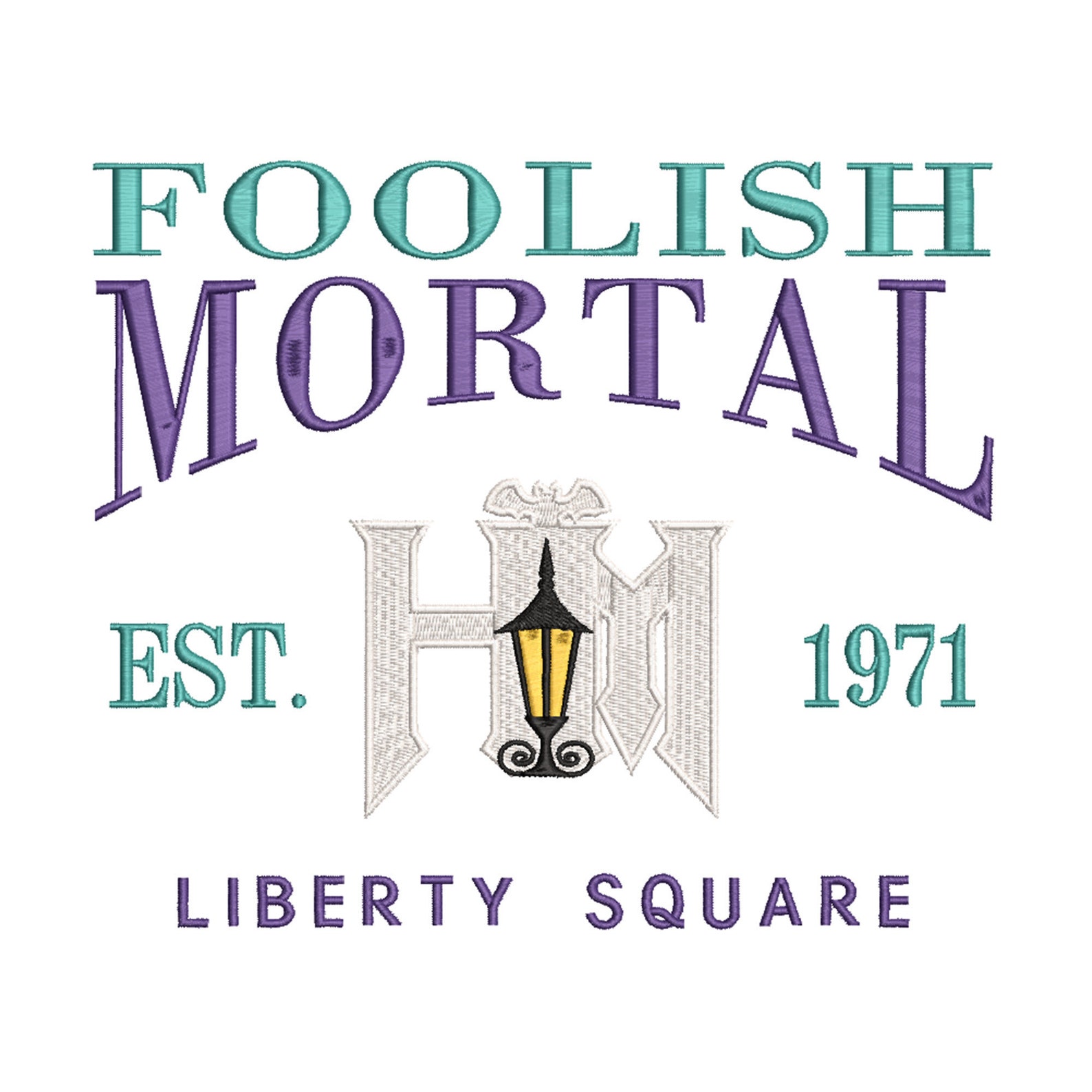 Haunted Mansion Inspired Foolish Mortal. Machine Embroidery Design ...