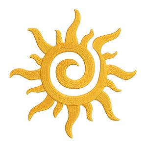 Sun Tangled Inspired Machine Embroidery Design