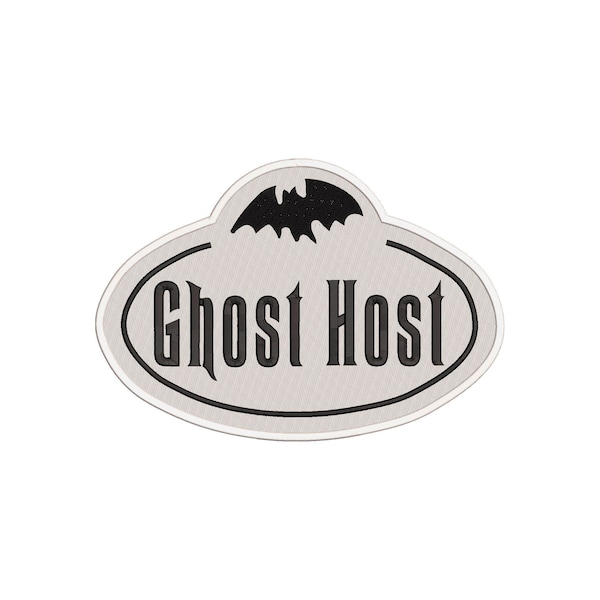 Ghost Host Haunted Mansion Machine Embroidery Design.