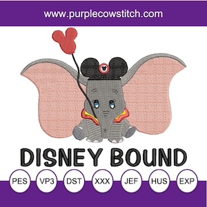 Dumbo. Ready for the Park Machine Embroidery Design.