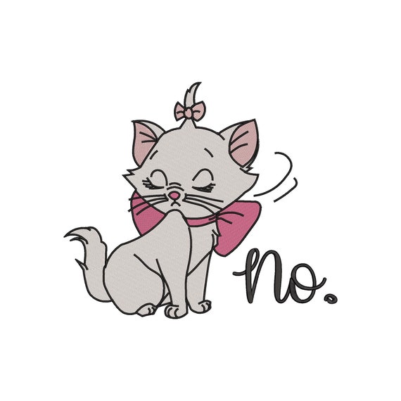 Baby Marie van Aristocats Ge nspireerd Machine Borduurontwerp. 5 maten
