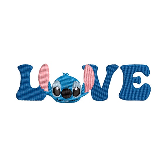 Lilo & Stitch Inspired Machine Embroidery design. LOVE