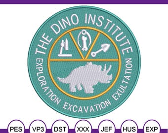 Diseño de bordado a máquina del Instituto Dino.