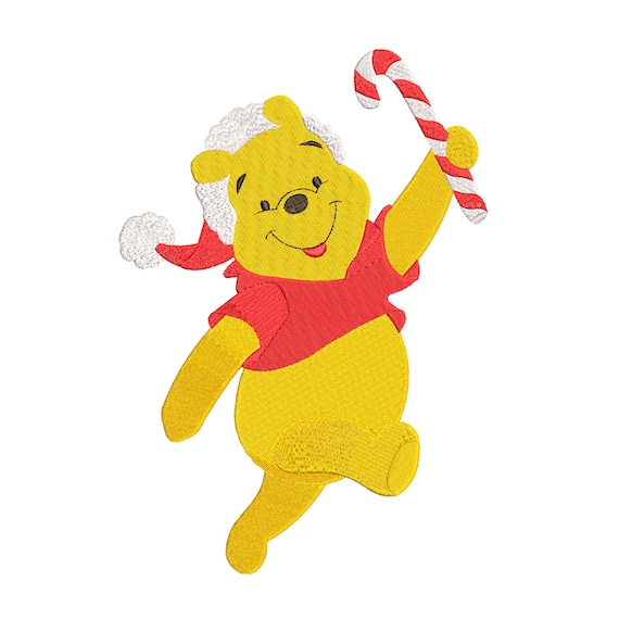Christmas Winnie the Pooh Machine Embroidery