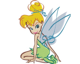 Peter Pan Tinkerbell Inspired Machine Embroidery design.