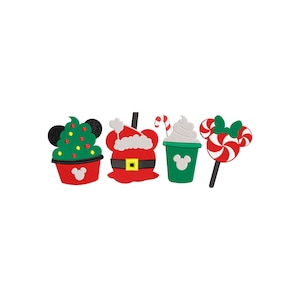 Mickey Magical Christmas Machine Embroidery Design. Park Snacks