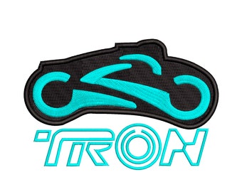 Tron Magical Ride inspired Machine Embroidery.