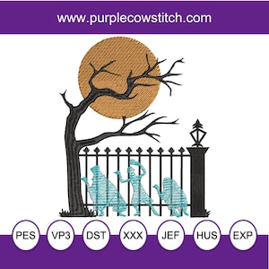 Haunted Mansion Machine Embroidery Design.