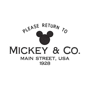 Machine Embroidery Design. Please return to Mickey & Co.