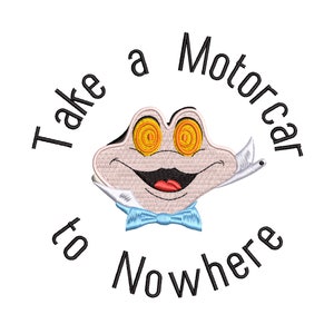 Mr. Toad's Wild Ride. Machine Embroidery Design.