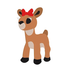 Clarice from Rudolph the Red Nosed Reindeer Christmas Show Machine Embroidery Files.