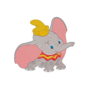 Dumbo  Machine Embroidery Design.
