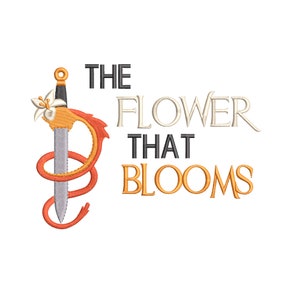 Princess Mulan Inspired The Flower That Blooms Quote, Machine Embroidery Design