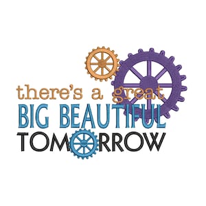 Carousel of Progress Machine Embroidery Design. There&#39;s a great big beautiful tomorrow