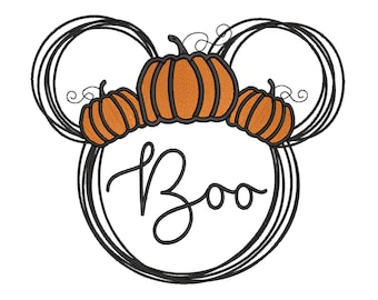 Mickey Mouse Halloween Machine Embroidery Design File.