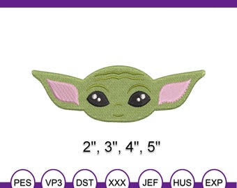 Mando inspired Machine Embroidery The Child Baby Jedi!