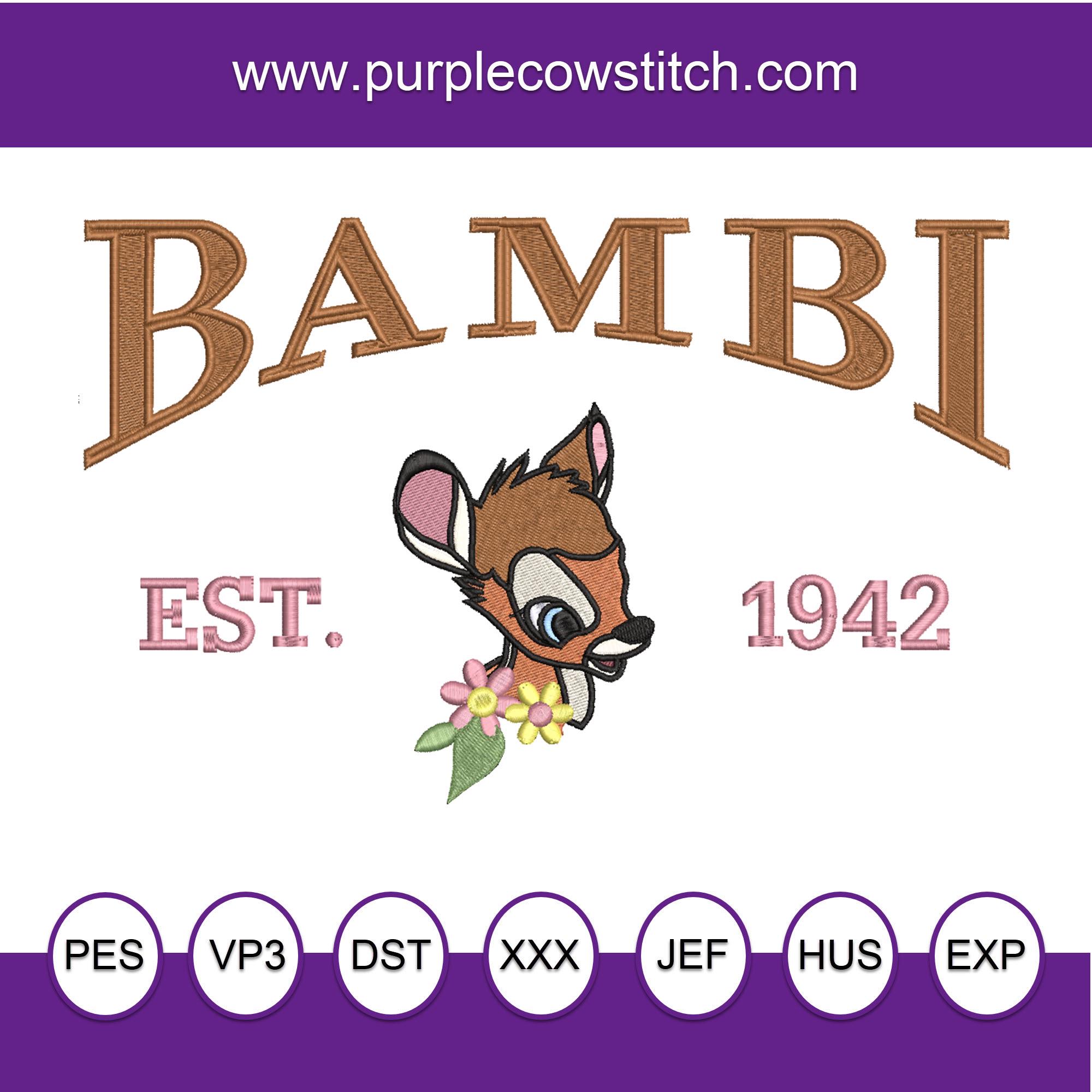 Bambi Machine Embroidery. Established 1942. - Etsy