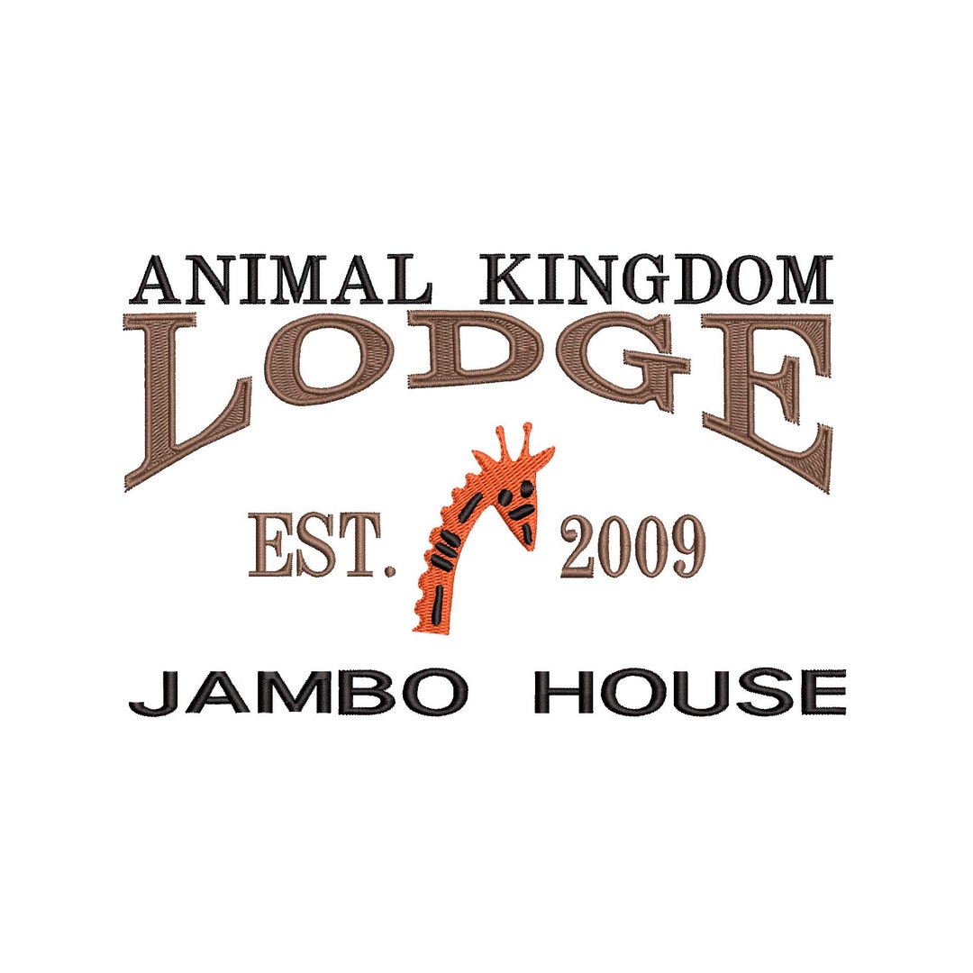 Animal Kingdom Lodge Jambo House Embroidery Design. Etsy