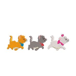 Kätzchen von Aristocats inspiriert Maschinenstickerei Design. 5 Größen