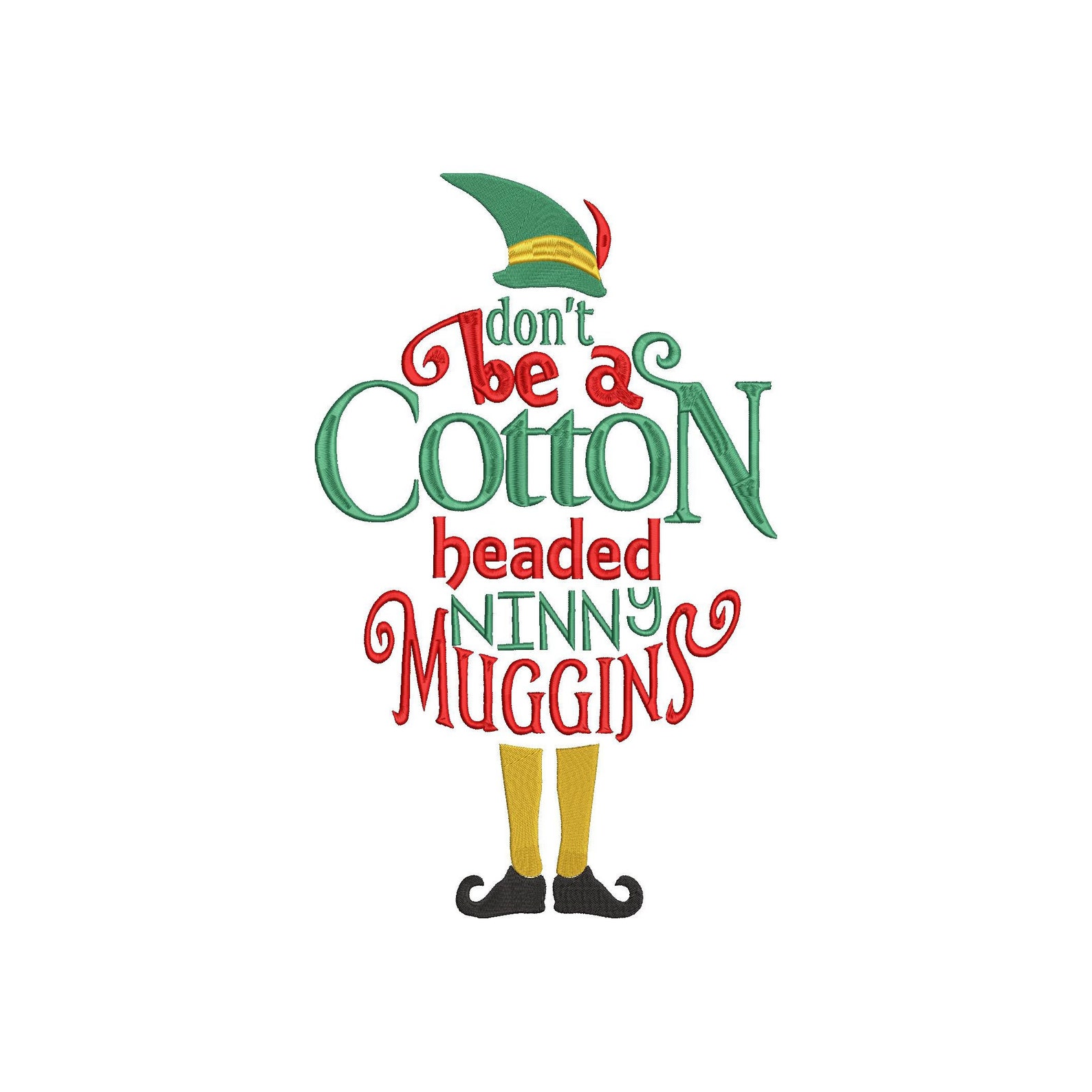 Buddy the Elf. Cotton Headed Ninny Muggins Elf Christmas Etsy