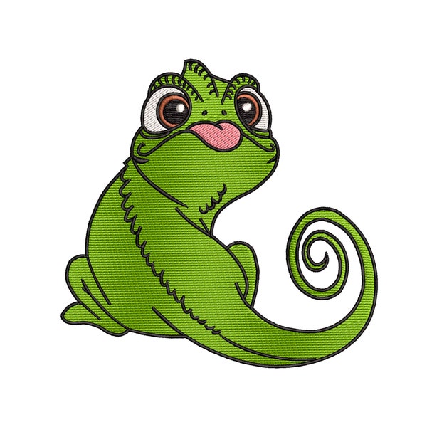 Pascal Tangled Inspired Machine Embroidery File 5 sizes.