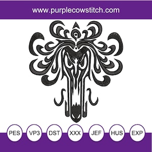 Haunted Mansion Wallpaper Machine Embroidery Design.