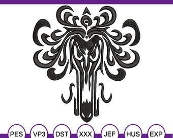 Haunted Mansion Wallpaper Machine Embroidery Design.