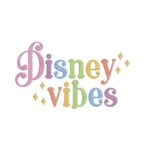 Happiest Place on Earth Vibes Machine embroidery design.