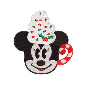 Minnie Hot cocoa Machine Embroidery Design
