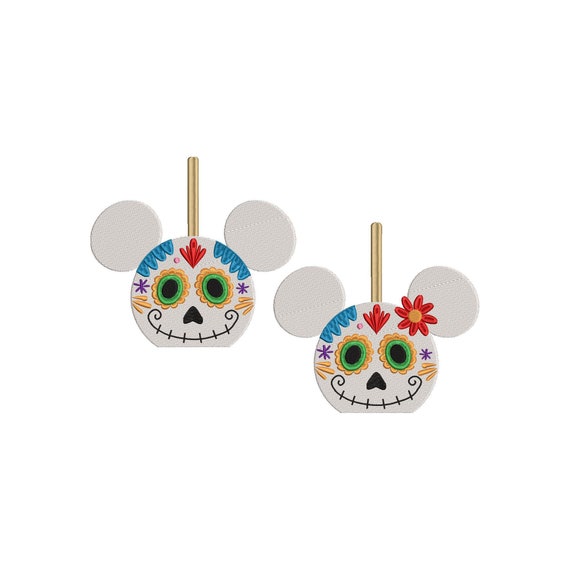 BUNDLE - Coco inspired Machine Embroidery Design. 7 sizes Candy Apple Mickey and Minnie