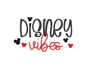 Happiest Place on Earth Vibes Machine embroidery design.